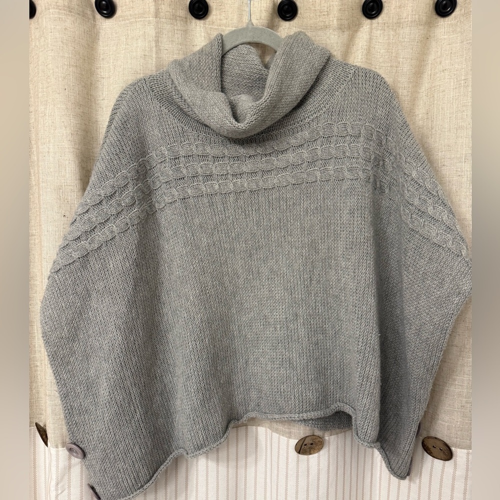 Apostrophe Light Gray Cowl Neck Sweater